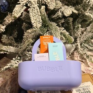 Bubble Skincare Cleanser & Exfoliant Set - Purple